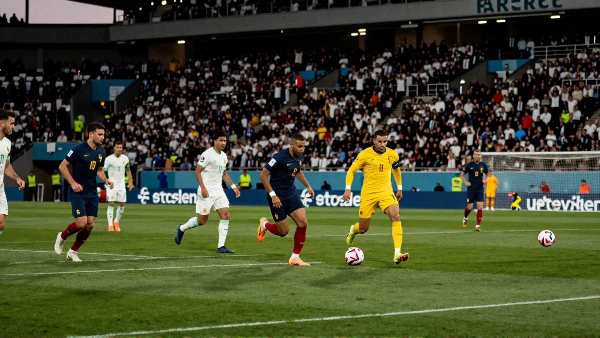 Francia supera a Paraguay con gol de penalti de Mbappé